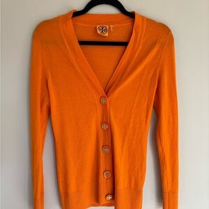 Tory Burch Orange Cardigan